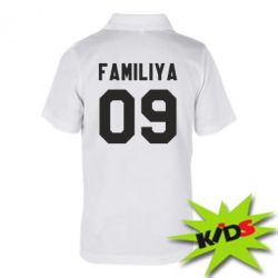 Детское поло Ваша фамилия и номер - PrintSalon