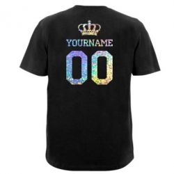 Мужская футболка Stedman Ваше имя корона голограмма