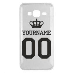 Чохол для Samsung J3 2016 Ваше ім'я корона - PrintSalon