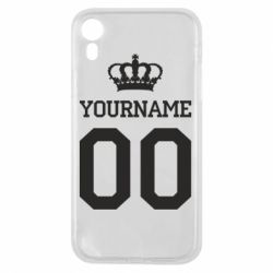 Чохол для iPhone XR Ваше ім'я корона - PrintSalon