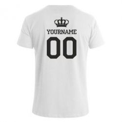 Чоловіча преміум футболка Ваше ім'я корона - PrintSalon