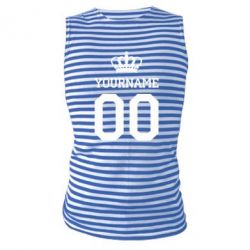 Майка-тільняшка Ваше ім'я корона - PrintSalon