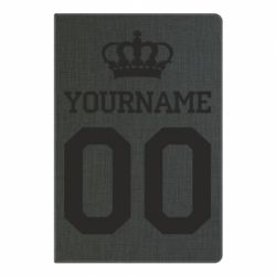 Блокнот з принтом Ваше ім'я корона - PrintSalon