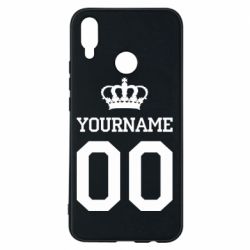 Чохол для Huawei P Smart Plus 2018 Ваше ім'я корона - PrintSalon