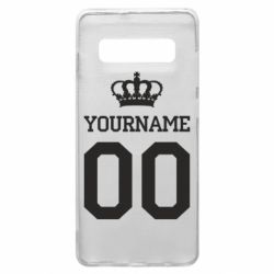 Чохол для Samsung S10+ Ваше ім'я корона - PrintSalon