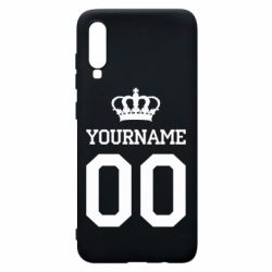 Чохол для Samsung A70 Ваше ім'я корона - PrintSalon