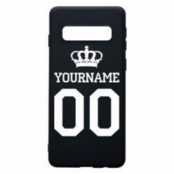 Чохол для Samsung S10 Ваше ім'я корона - PrintSalon