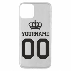 Чохол для iPhone 11 Ваше ім'я корона - PrintSalon