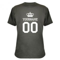 Камуфляжна футболка Ваше ім'я корона - PrintSalon