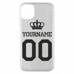 Чохол для iPhone 11 Pro Ваше ім'я корона - PrintSalon