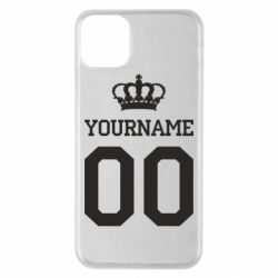 Чохол для iPhone 11 Pro Max Ваше ім'я корона