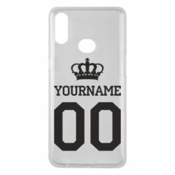 Чохол для Samsung A10s Ваше ім'я корона - PrintSalon