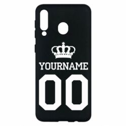 Чохол для Samsung M30 Ваше ім'я корона - PrintSalon