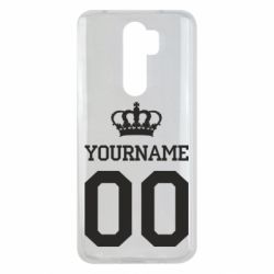 Чохол для Xiaomi Redmi Note 8 Pro Ваше ім'я корона - PrintSalon
