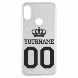 Чохол для Xiaomi Redmi Note 7 Ваше ім'я корона - PrintSalon