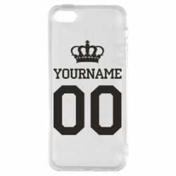 Чохол для iphone 5/5S/SE Ваше ім'я корона - PrintSalon