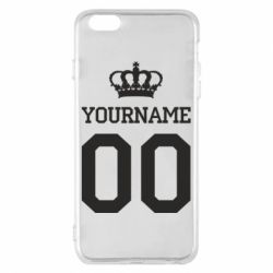 Чохол для iPhone 6 Plus/6S Plus Ваше ім'я корона - PrintSalon