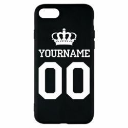 Чохол для iPhone 7 Ваше ім'я корона - PrintSalon