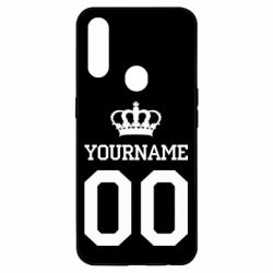 Чохол для Oppo A31 Ваше ім'я корона - PrintSalon