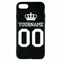 Чохол для iPhone SE 2020 Ваше ім'я корона - PrintSalon
