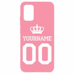 Чохол для Samsung A02s/M02s Ваше ім'я корона - PrintSalon