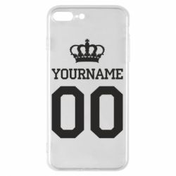 Чохол для iPhone 7 Plus Ваше ім'я корона - PrintSalon