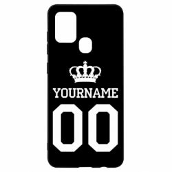 Чохол для Samsung A21s Ваше ім'я корона - PrintSalon