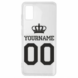 Чохол для Samsung A41 Ваше ім'я корона - PrintSalon