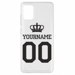 Чохол для Samsung A51 Ваше ім'я корона - PrintSalon