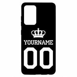Чохол для Samsung A52 5G Ваше ім'я корона - PrintSalon