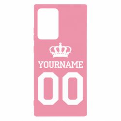 Чохол для Samsung Note 20 Ultra Ваше ім'я корона - PrintSalon