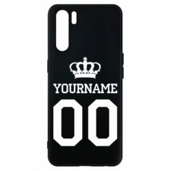 Чохол для Oppo A91 / Reno3Ваше ім'я корона - PrintSalon