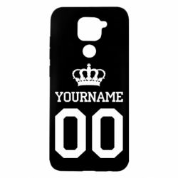 Чохол для Xiaomi Redmi Note 9 / Redmi 10X Ваше ім'я корона - PrintSalon