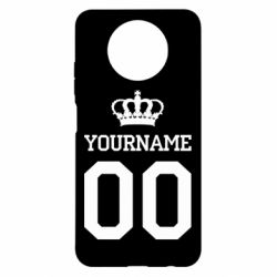 Чохол для Xiaomi Redmi Note 9 5G/Redmi Note 9T Ваше ім'я корона - PrintSalon