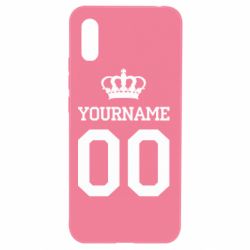 Чохол для Xiaomi Redmi 9a Ваше ім'я корона - PrintSalon
