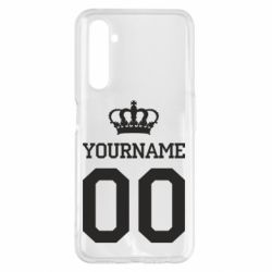Чохол для Realme 6 Pro Ваше ім'я корона - PrintSalon