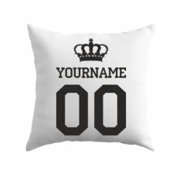 Подушка Ваше ім'я корона - PrintSalon