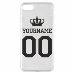 Чохол для iPhone 8 Ваше ім'я корона - PrintSalon