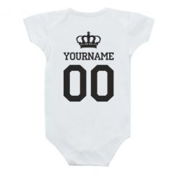 Дитячий бодік Ваше ім'я корона - PrintSalon