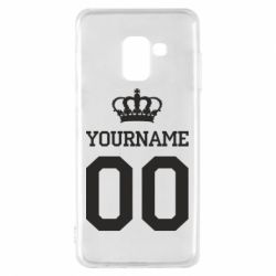 Чохол для Samsung A8 2018 Ваше ім'я корона - PrintSalon