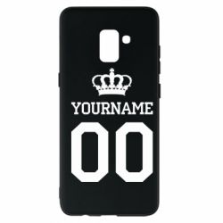 Чохол для Samsung A8+ 2018 Ваше ім'я корона - PrintSalon