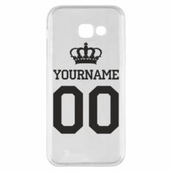 Чохол для Samsung A5 2017 Ваше ім'я корона - PrintSalon
