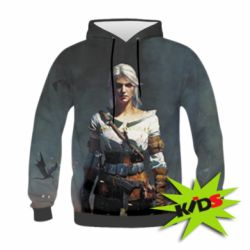 Детское 3D худи Ведьмак Цирилла - PrintSalon