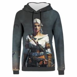 Женское 3D худи Ведьмак Цирилла - PrintSalon