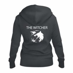 Жіноче худі на блискавці Ведьмак и лого - PrintSalon