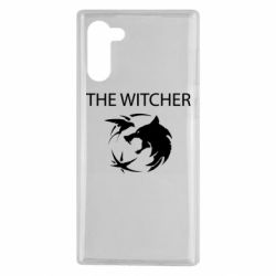 Чохол для Samsung Note 10 Ведьмак и лого - PrintSalon