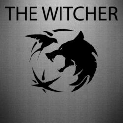 Наклейка Ведьмак и лого - PrintSalon