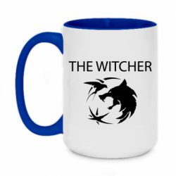 Чашка двокольорова велика Ведьмак и лого - PrintSalon