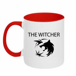 Чашка двокольорова Ведьмак и лого