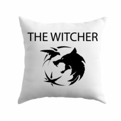 Подушка Ведьмак и лого - PrintSalon